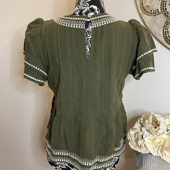 HP!!! 🎉🎉🎉🎊🎊🎊🎊 Loft Embroidered Top - Picture 4 of 6